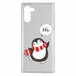 Чехол для Samsung Note 10 Зимний пингвинчик - PrintSalon