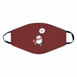 Маска многоразовая Зимний пингвинчик - PrintSalon