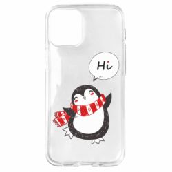 Чехол для iPhone 12 mini Зимний пингвинчик - PrintSalon