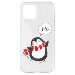 Чехол для iPhone 12 Pro Max Зимний пингвинчик - PrintSalon