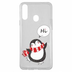 Чехол для Samsung A20s Зимний пингвинчик - PrintSalon