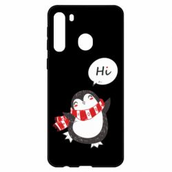 Чехол для Samsung A21 Зимний пингвинчик - PrintSalon