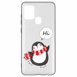 Чехол для Samsung A21s Зимний пингвинчик - PrintSalon