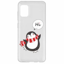 Чехол для Samsung A31 Зимний пингвинчик - PrintSalon