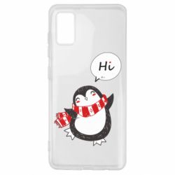 Чехол для Samsung A41 Зимний пингвинчик - PrintSalon
