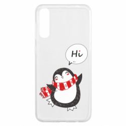 Чехол для Samsung A50 Зимний пингвинчик - PrintSalon