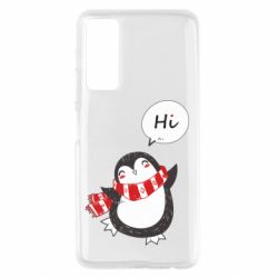 Чехол для Huawei P Smart 2021 Зимний пингвинчик - PrintSalon