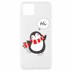 Чехол для Oppo A92s Зимний пингвинчик - PrintSalon