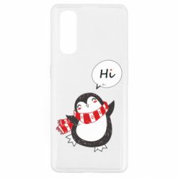 Чехол для Oppo Find X2 Зимний пингвинчик - PrintSalon