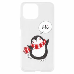 Чехол для Xiaomi Mi11 Lite Зимний пингвинчик - PrintSalon