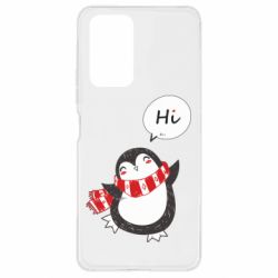 Чехол для Xiaomi Redmi Note 10 Pro Зимний пингвинчик - PrintSalon