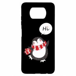 Чехол для Xiaomi Poco X3 Зимний пингвинчик - PrintSalon