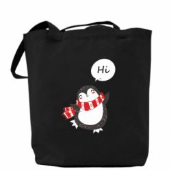 Эко-сумка Зимний пингвинчик - PrintSalon