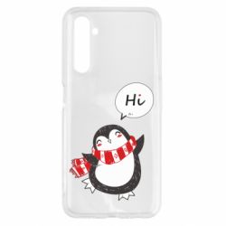 Чехол для Realme 6 Зимний пингвинчик - PrintSalon