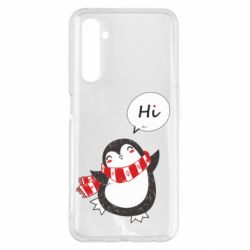 Чехол для Realme 6 Pro Зимний пингвинчик - PrintSalon