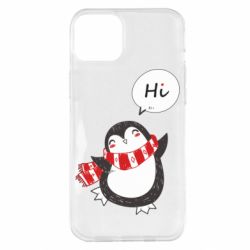 Чехол для iPhone 14 Plus Зимний пингвинчик - PrintSalon