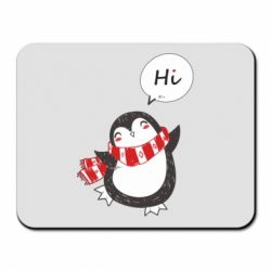 Коврик для мыши Зимний пингвинчик - PrintSalon