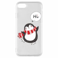 Чехол для iPhone 7 Зимний пингвинчик - PrintSalon