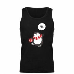 Мужская майка Зимний пингвинчик - PrintSalon