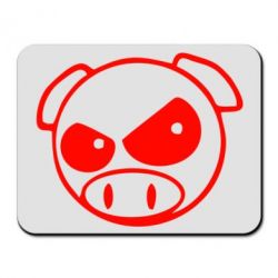 Коврик для мыши Злая свинка - PrintSalon