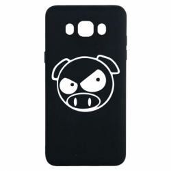 Чехол для Samsung J7 2016 Злая свинка - PrintSalon