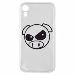 Чехол для iPhone XR Злая свинка - PrintSalon