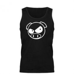 Мужская майка Злая свинка - PrintSalon