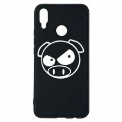 Чехол для Huawei P Smart Plus 2018 Злая свинка - PrintSalon
