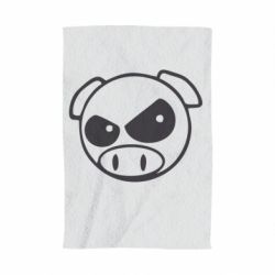 Полотенце с принтом Злая свинка - PrintSalon