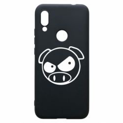 Чехол для Xiaomi Redmi 7 Злая свинка - PrintSalon