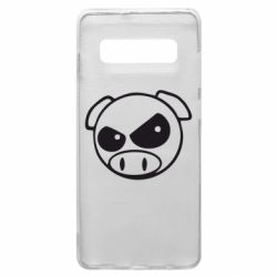 Чехол для Samsung S10+ Злая свинка - PrintSalon