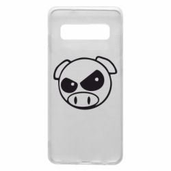 Чехол для Samsung S10 Злая свинка - PrintSalon