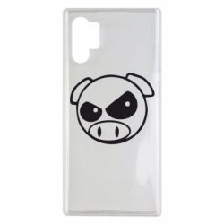 Чехол для Samsung Note 10 Plus Злая свинка - PrintSalon