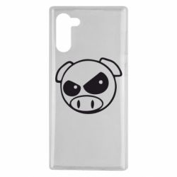 Чехол для Samsung Note 10 Злая свинка - PrintSalon