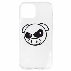 Чехол для iPhone 12 Злая свинка - PrintSalon