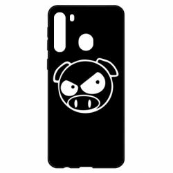 Чехол для Samsung A21 Злая свинка - PrintSalon