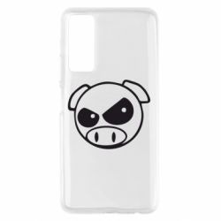 Чехол для Huawei P Smart 2021 Злая свинка - PrintSalon