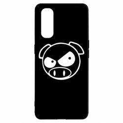 Чехол для Oppo Find X2 Злая свинка - PrintSalon