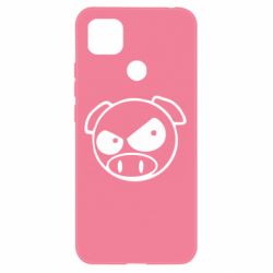 Чехол для Xiaomi Redmi 9c Злая свинка - PrintSalon