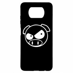 Чехол для Xiaomi Poco X3 Злая свинка - PrintSalon