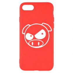 Чехол для iPhone SE 2022 Злая свинка - PrintSalon