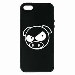 Чехол для iPhone5/5S/SE Злая свинка - PrintSalon