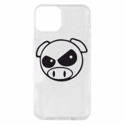 Чехол для iPhone 14 Злая свинка - PrintSalon