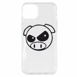 Чехол для iPhone 14 Plus Злая свинка - PrintSalon