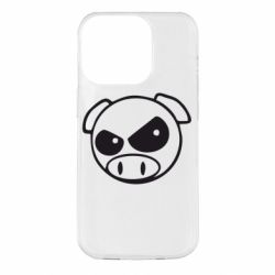 Чехол для iPhone 14 Pro Злая свинка - PrintSalon