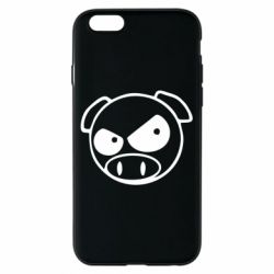 Чехол для iPhone 6/6S Злая свинка - PrintSalon