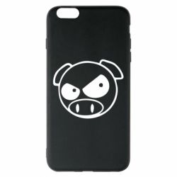 Чехол для iPhone 6 Plus/6S Plus Злая свинка - PrintSalon