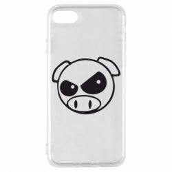 Чехол для iPhone 7 Злая свинка - PrintSalon