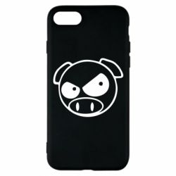 Чехол для iPhone 8 Злая свинка - PrintSalon