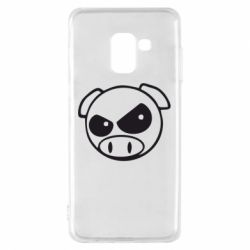Чехол для Samsung A8 2018 Злая свинка - PrintSalon